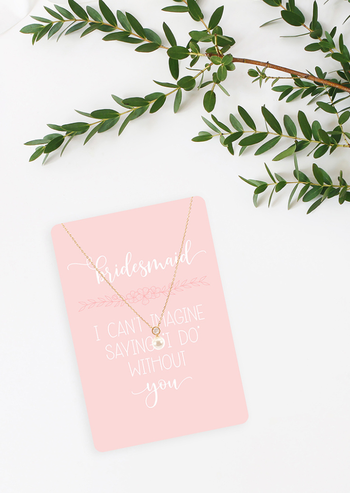 Bridesmaid Keepsake Necklace