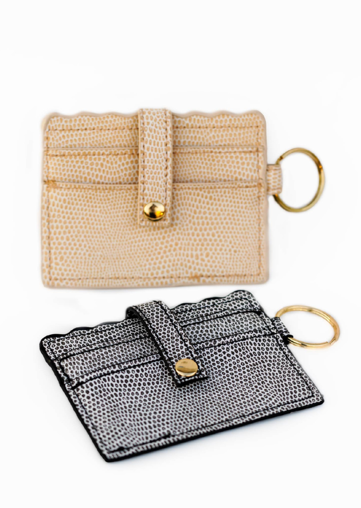 Fall Lizard Scallop Card Holder