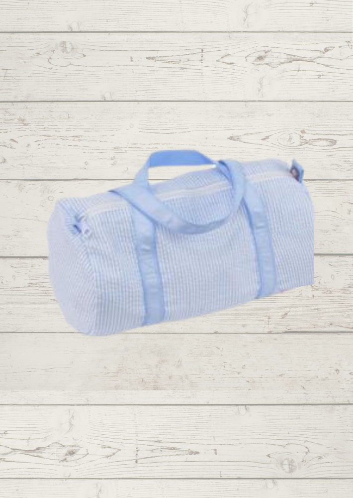Seersucker Duffel Blue