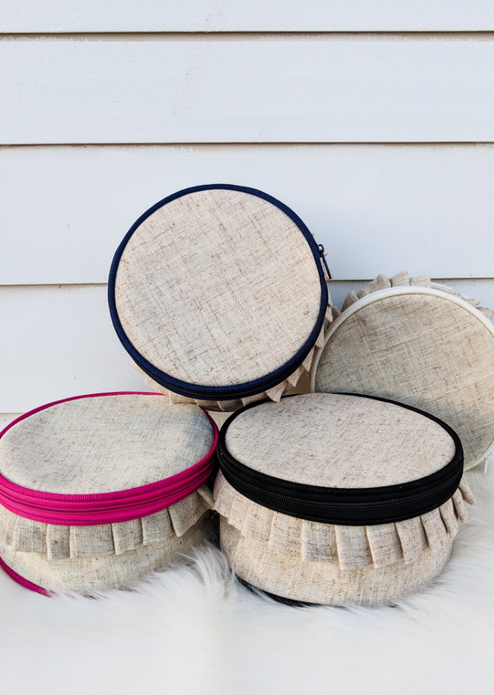 Linen Jewelry Case
